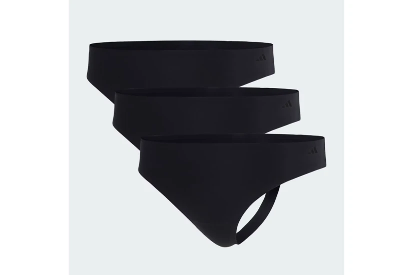 Adidas Performance Active Light Flex Γυναικεία Εσώρουχα String Μαύρα 3 Τεμάχια