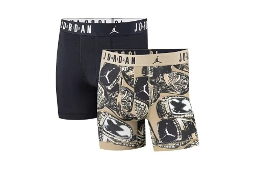 Jordan Flight Cotton Stretch Εσώρουχο Boxer Ανδρικό 2-Τεμάχια (JM0744 J34)