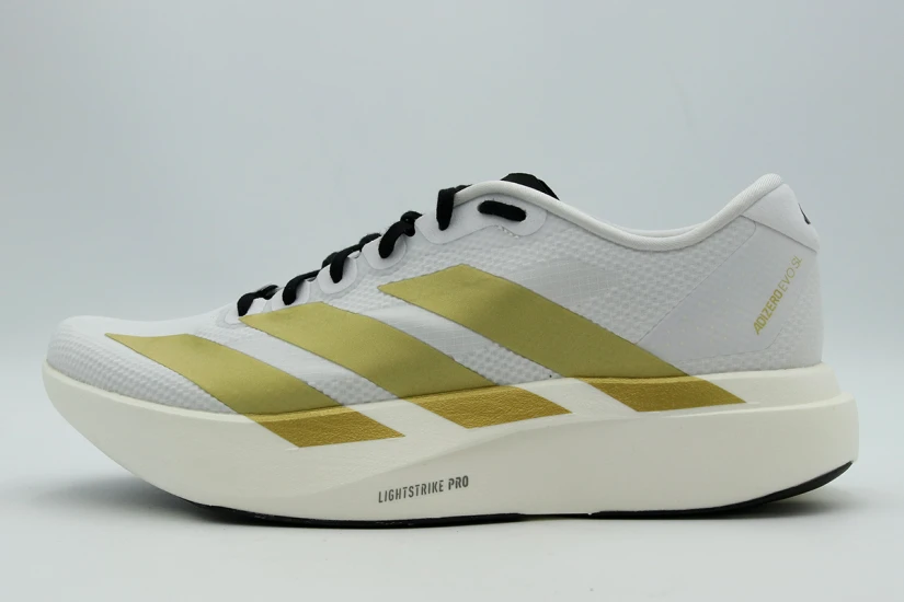 Adidas Performance Adizero Evo SL Ανδρικά Αθλητικά Παπούτσια για Τρέξιμο Λευκά, Χρυσά, Μαύρα