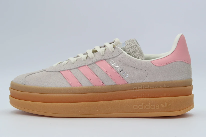 Adidas Originals Gazelle Bold Sneakers Γκρι Ανοιχτό, Ροζ, Καφέ
