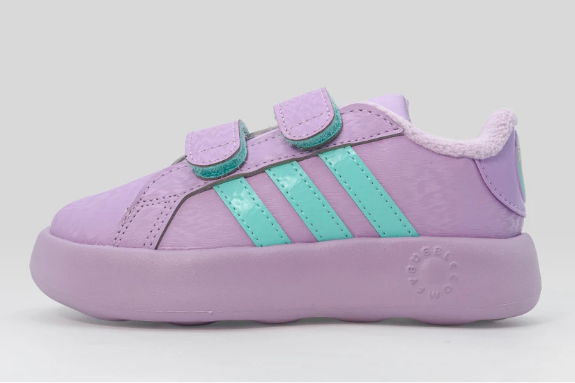 Adidas Disney Frozen Grand Court Βρεφικά Sneakers Λεβάντα, Τυρκουάζ