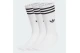 Adidas Originals 3-Stripes Ψηλές Κάλτσες Λευκές 3 Ζευγάρια