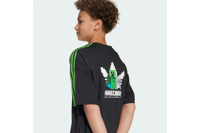 Adidas Originals X Minecraft Παιδικό Κοντομάνικο T-Shirt Μαύρο