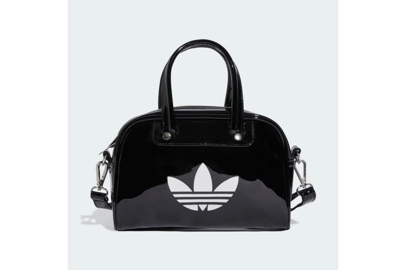 Adidas Originals Adicolor Mini Bowling Τσάντα Χιαστί - Ώμου Μαύρη, Λευκή 2.5L