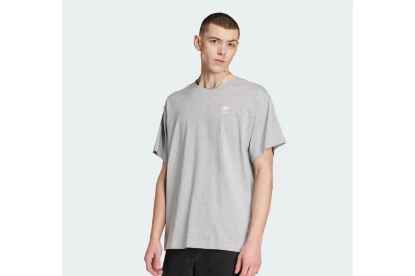 Adidas Originals Trefoil Essentials Ανδρικό Κοντομάνικο T-Shirt Γκρι