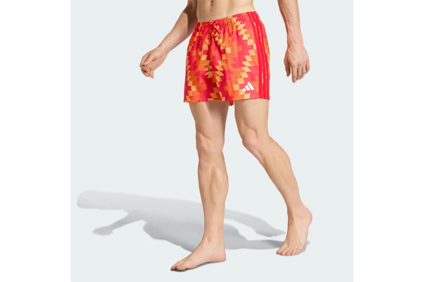 Adidas Performance Soccer-Inspired Graphic Ανδρικό Μαγιό Σορτς Κόκκινο, Πορτοκαλί, Κίτρινο, Λευκό