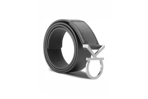 Calvin Klein Leather Logo Ζώνη Casual (K60K602141 001)