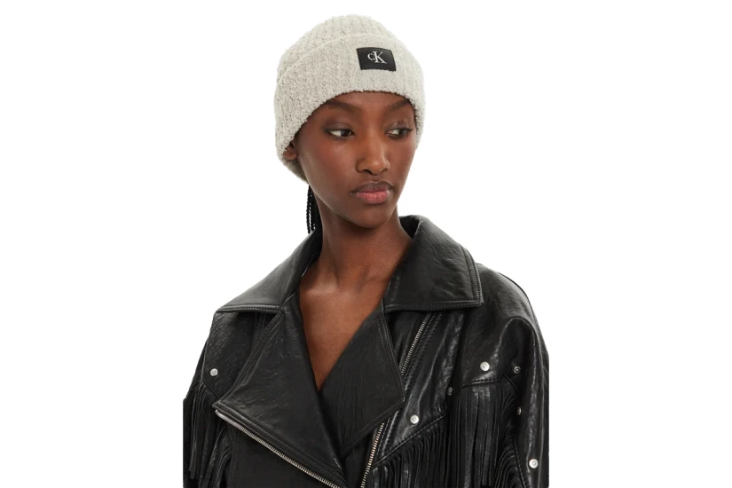 Calvin Klein Hardware Beanie Γυναικείο Χειμερινό Σκουφάκι Μπεζ