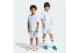 Adidas Originals Loose Waffle Παιδικό Σετ Κοντομάνικη Μπλούζα - Σορτς Γαλάζιο