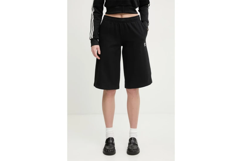 Adidas Originals Essentials French Terry Γυναικεία Αθλητική Βερμούδα Μαύρη