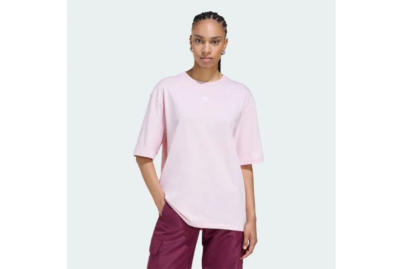 Adidas Originals Essentials Boyfriend Γυναικείο Κοντομάνικο T-Shirt Ροζ