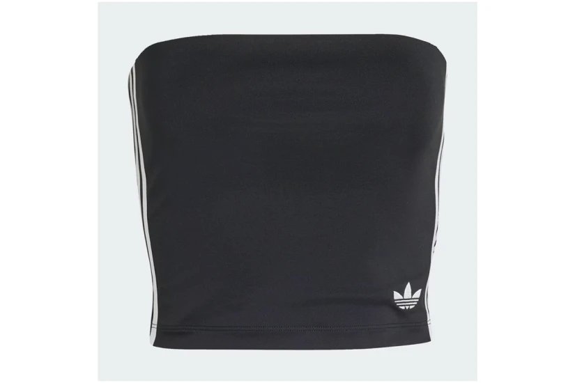 Adidas Originals 3-Stripes Γυναικείο Αμάνικο Tube Top Μαύρο, Λευκό