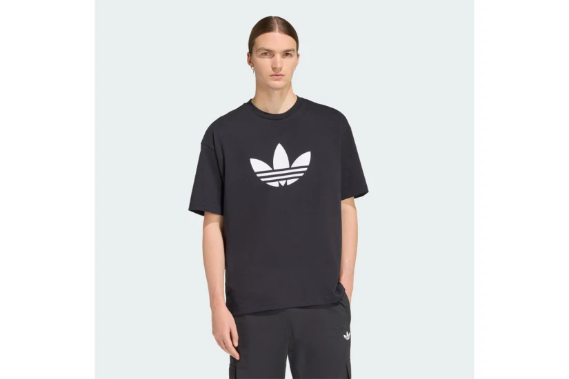 Adidas Originals Adicolor Trefoil Ανδρικό Κοντομάνικο T-Shirt Μαύρο, Λευκό