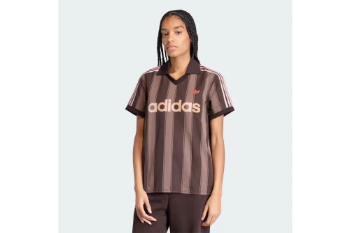 Adidas Originals Twill Football Jersey V-Neck T-Shirt Γυναικείο (KD5450)