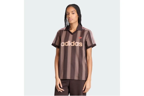 Adidas Originals Twill Football Jersey V-Neck T-Shirt Γυναικείο (KD5450)