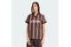 Adidas Originals Twill Football Jersey V-Neck Γυναικείο Κοντομάνικο T-Shirt Καφέ, Κόκκινο, Μπεζ