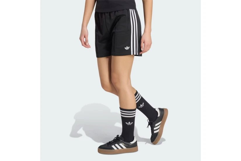 Adidas Originals Firebird Classic Γυναικείο Αθλητικό Σορτς Μαύρο, Λευκό
