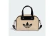 Adidas Originals Adicolor Mini Bowling Τσάντα Χιαστί - Ώμου Μπεζ, Μαύρη 2.5L