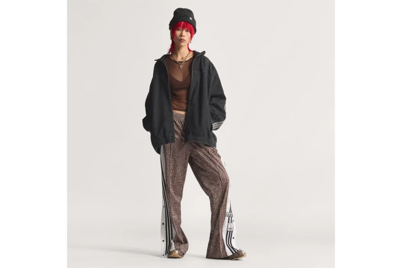 Adidas Originals Aop Adibreak Γυναικείο Παντελόνι Φόρμας Λεοπάρ