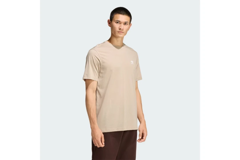 Adidas Originals Trefoil Essentials Ανδρικό Κοντομάνικο T-Shirt Μπεζ