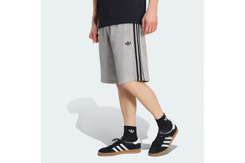 Adidas Originals 3-Stripes Ανδρική Αθλητική Βερμούδα Γκρι