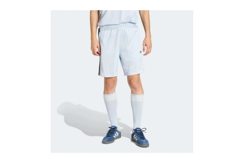 Adidas Originals 3-Stripes Loose Engineered Ανδρική Αθλητική Βερμούδα Γαλάζια, Μαύρη