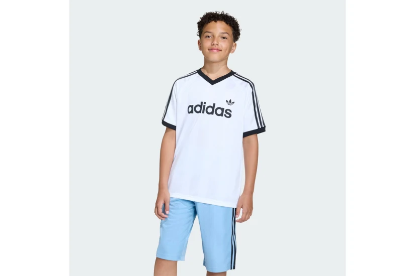 Adidas Originals Loose Jersey Παιδικό Κοντομάνικο T-Shirt Λευκό, Μαύρο