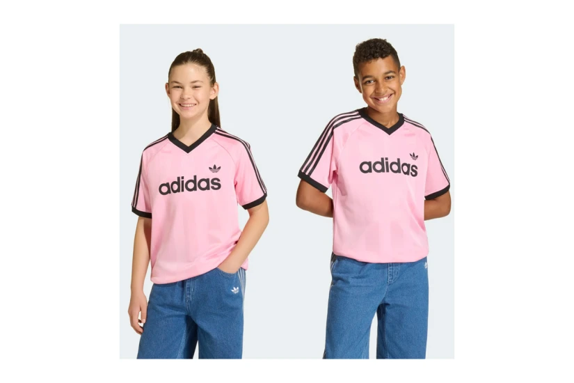 Adidas Originals Loose Jersey Παιδικό Κοντομάνικο T-Shirt Ροζ, Μαύρο