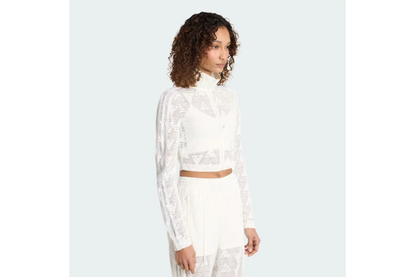 Adidas Originals Firebird Classic Lace Γυναικεία Ζακέτα Nylon Εκρού
