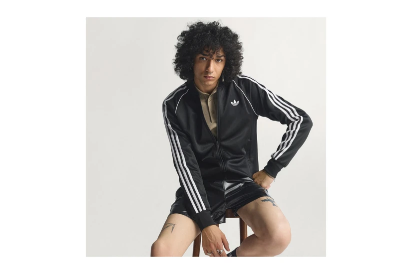 Adidas Originals SST Ανδρική Πολυεστερική Ζακέτα Μαύρη, Λευκή