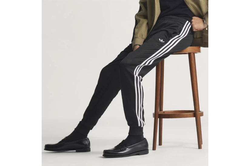 Adidas Originals SST Ανδρικό Παντελόνι Φόρμας Μαύρο, Λευκό