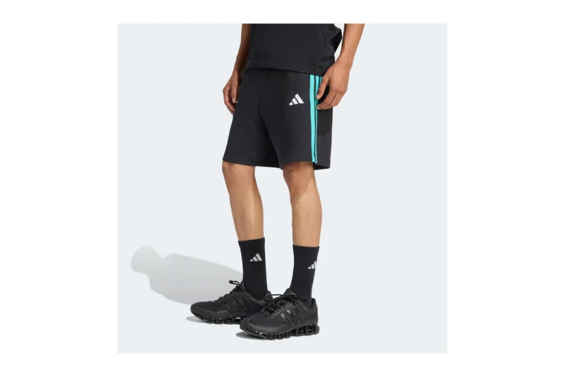 Adidas Performance Mercedes-AMG Petronas F1 DNA Ανδρική Αθλητική Βερμούδα Μαύρη, Τυρκουάζ, Λευκό
