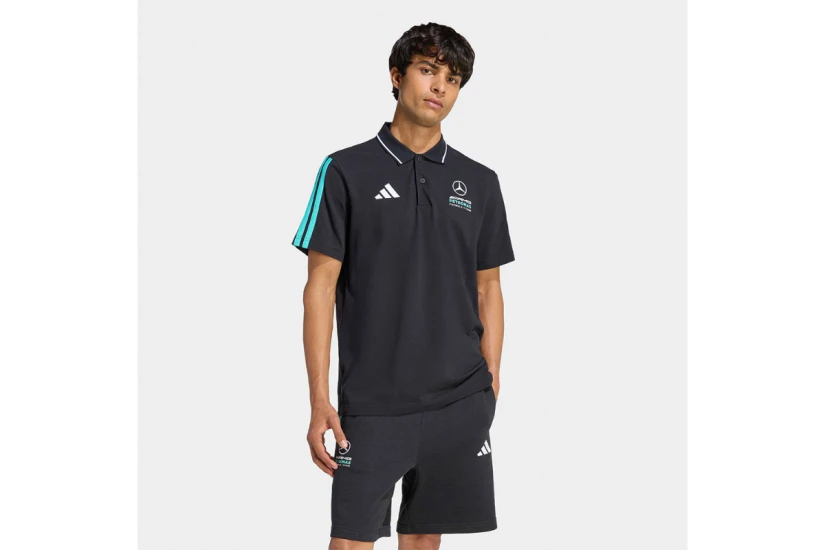 Adidas Performance Mercedes-AMG Petronas F1 DNA Ανδρικό Κοντομάνικο Polo T-Shirt Μαύρο