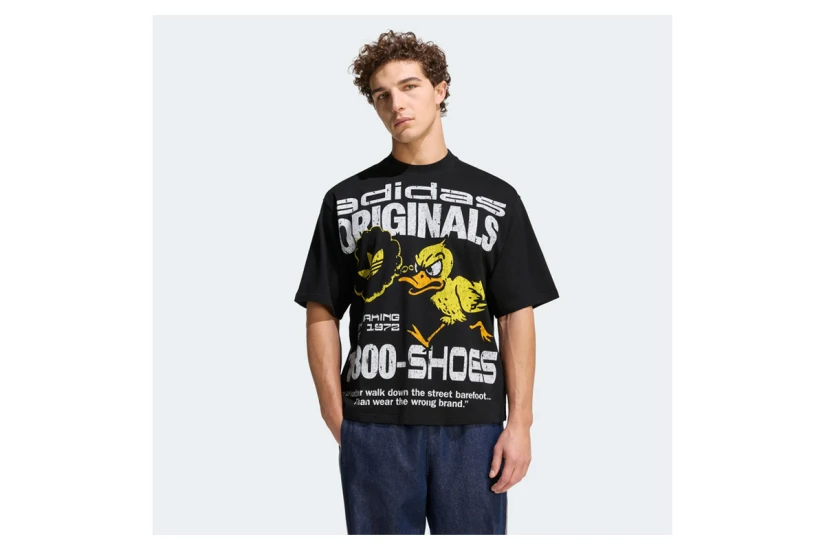 Adidas Originals Duck Graphic Ανδρικό Κοντομάνικο T-Shirt Μαύρο