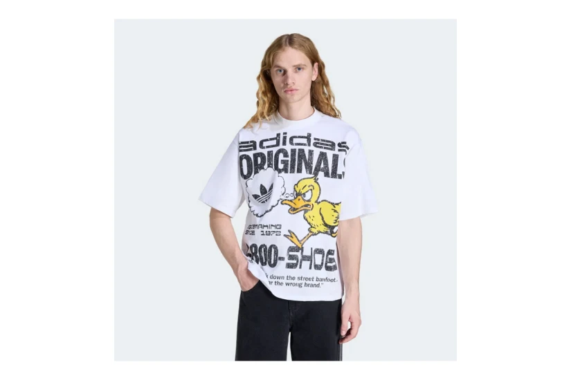 Adidas Originals Duck Graphic Ανδρικό Κοντομάνικο T-Shirt Λευκό