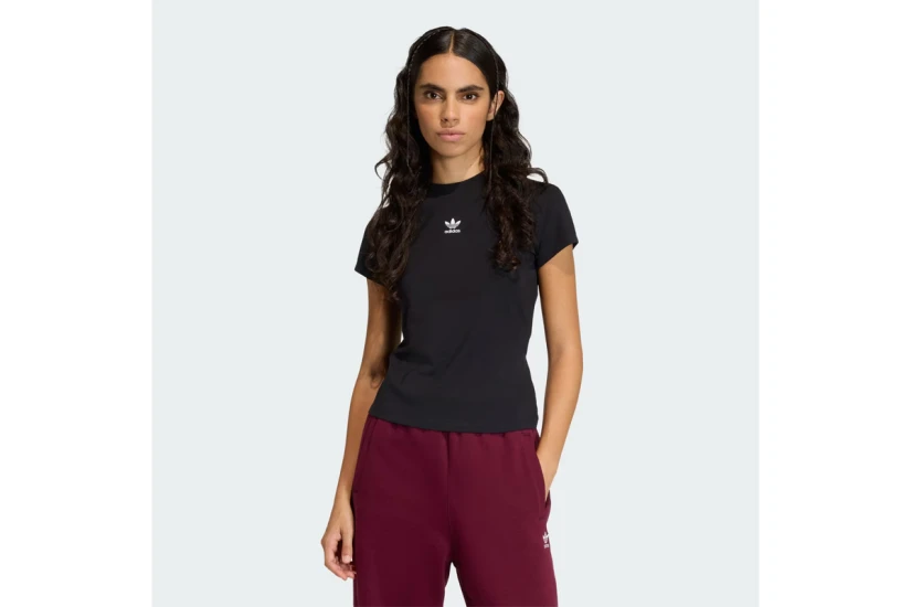 Adidas Originals Baby Essentials Γυναικείο Κοντομάνικο T-Shirt Μαύρο