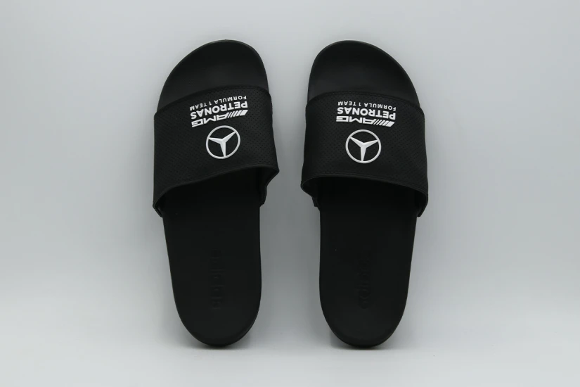 Adidas Performance Mercedes F1 Team Adilette Slides Παντόφλες Μαύρες
