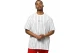 Karl Kani Small Signature Pinstripe Mesh Ανδρικό Κοντομάνικο T-Shirt Λευκό, Μαύρο