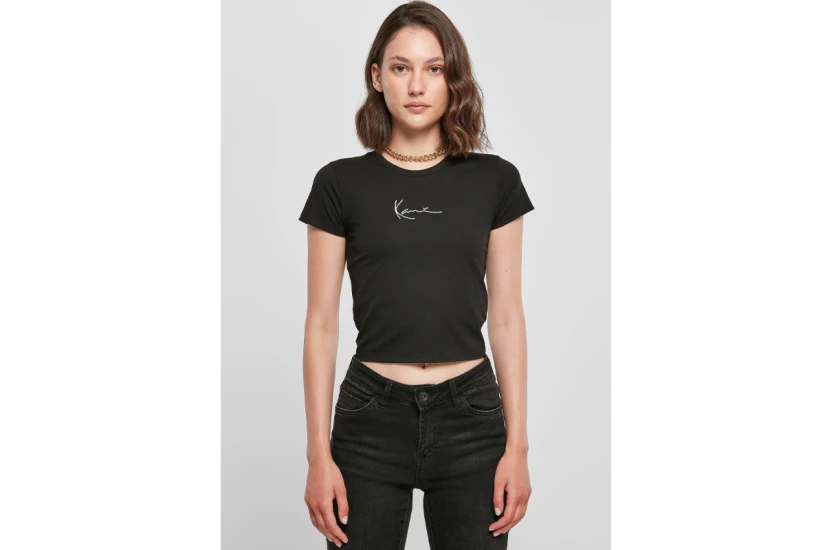 Karl Kani Small Signature Γυναικείο Κοντομάνικο T-Shirt Μαύρο