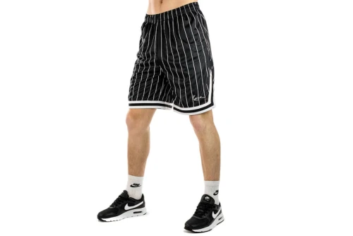 Karl Kani Small Signature Pinstripe Mesh Βερμούδα Αθλητική Ανδρική (KM-PS011-001-02 BLACK-WHITE)