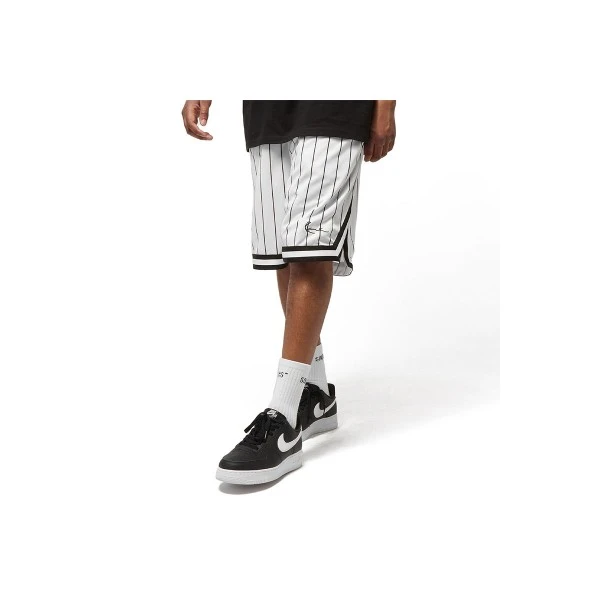 Karl Kani Small Signature Pinstripe Mesh Βερμούδα Αθλητική Ανδρική (KM-PS011-002-02 WHITE-BLACK)