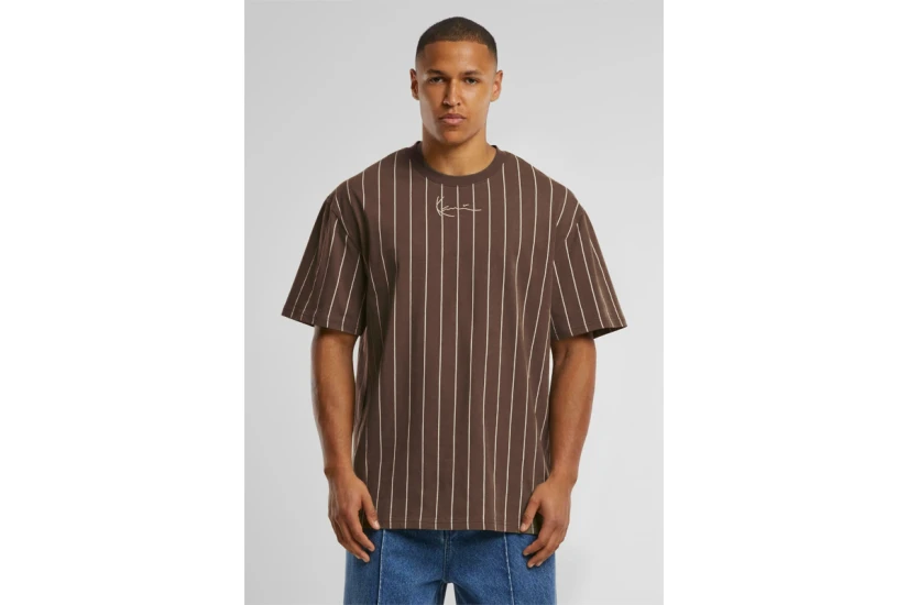 Karl Kani Small Signature Essential Pinstripe Ανδρικό Κοντομάνικο T-Shirt