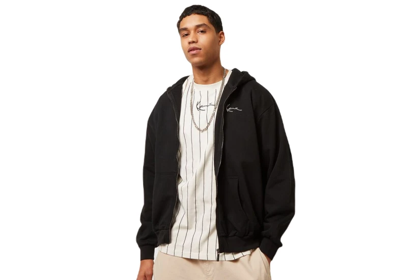 Karl Kani Chest Signature Ζακέτα Βαμβακερή Ανδρική (KM-ZH011-001-01 BLACK)