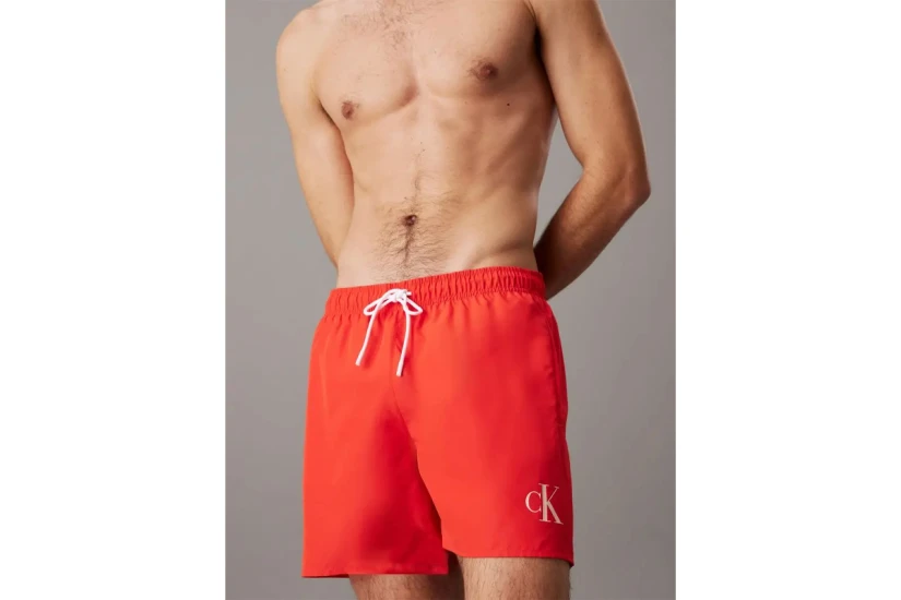 Calvin Klein Μεσαίου Μήκους Μαγιό Σορτς Πορτοκαλί