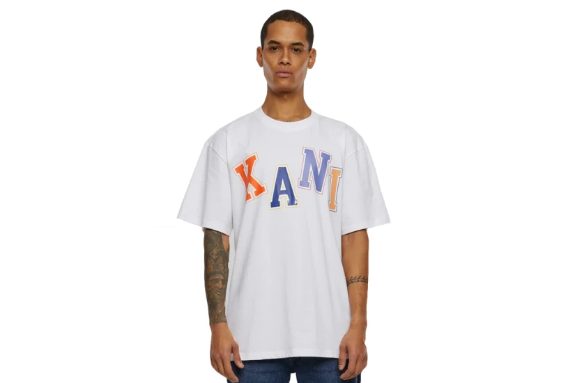 Karl Kani Woven Signature Ανδρικό Κοντομάνικο T-Shirt Λευκό