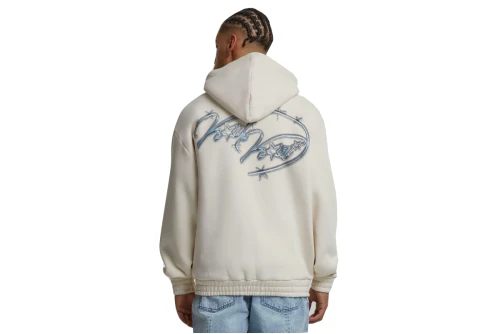 Karl Kani Authentic Star Logo Os Full Zip Ζακέτα Βαμβακερή Ανδρική (KM243-031-1 BEIGE)