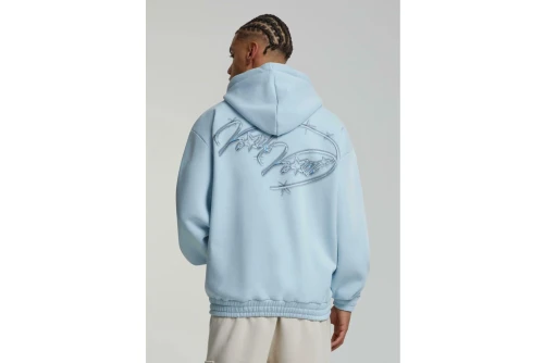 Karl Kani Authentic Star Logo Os Full Zip Ζακέτα Βαμβακερή Ανδρική (KM243-031-2 BLUE)