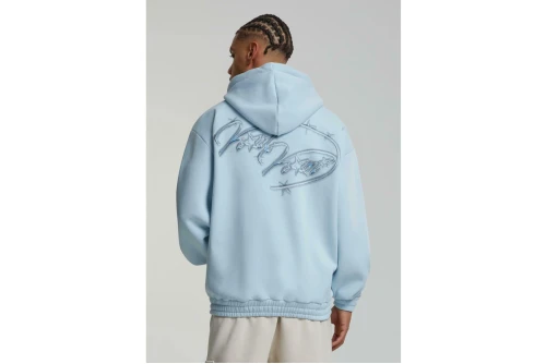 Karl Kani Authentic Star Logo Os Full Zip Ζακέτα Βαμβακερή Ανδρική (KM243-031-2 BLUE)