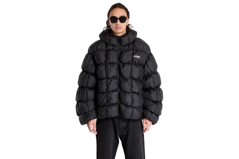 Karl Kani Sport Patch Square Quilted Ανδρικό Puffer Μπουφάν Μαύρο