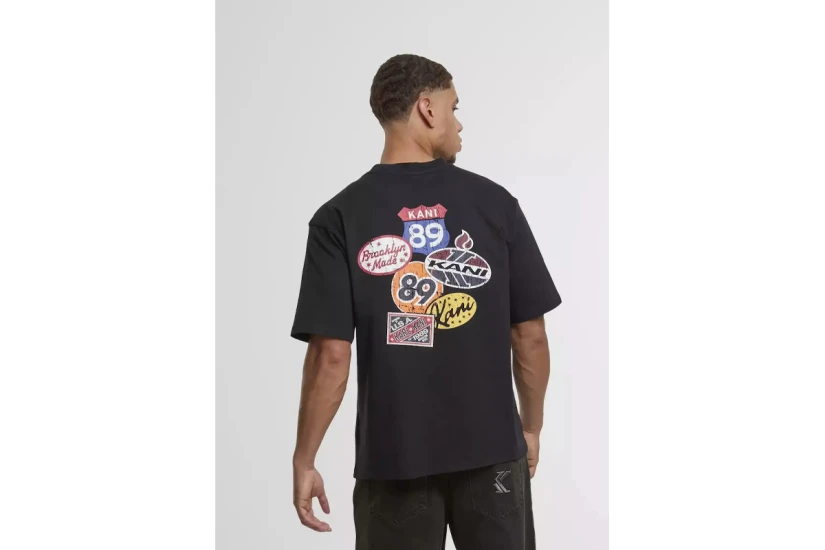 Karl Kani Retro Patch Print Ανδρικό Κοντομάνικο T-Shirt Μαύρο